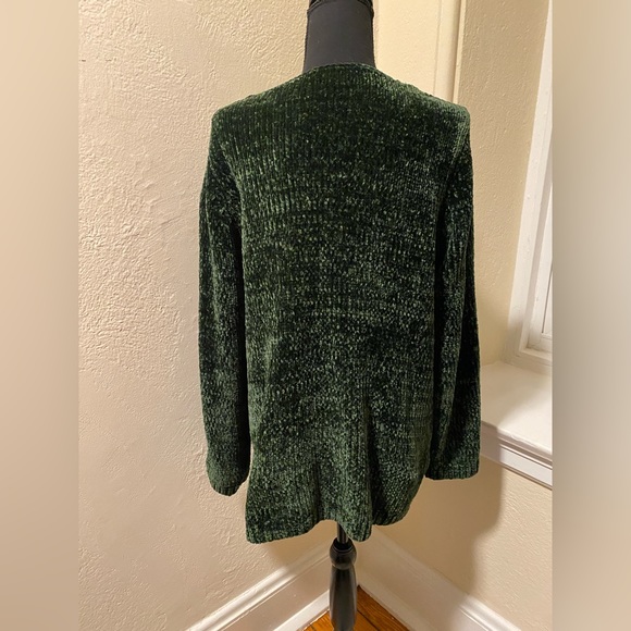 Forest Green J.Jill Chenille Sweater - Picture 3 of 5